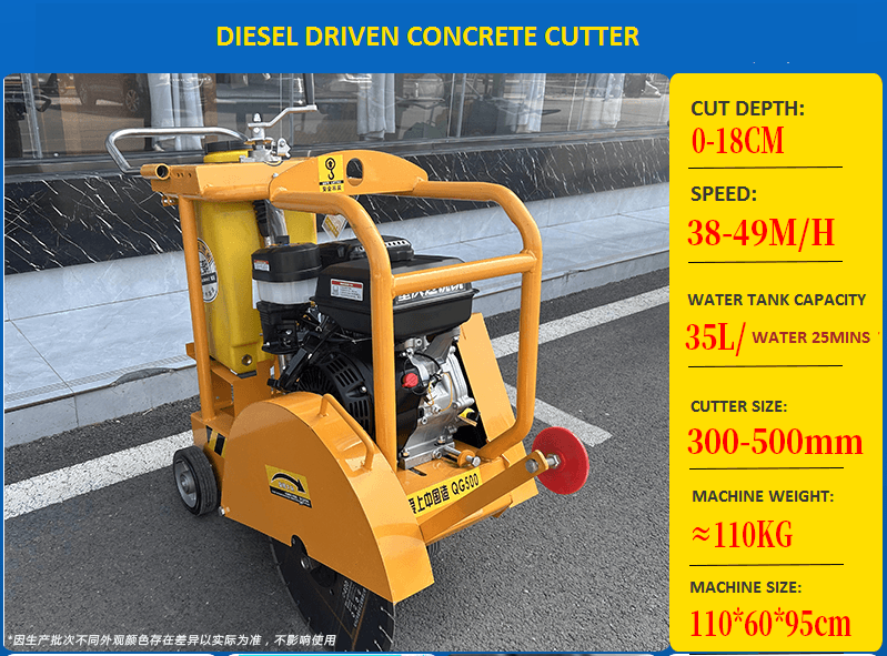 Outils de coupe en béton motivés par le diesel: Efficacité Unleashed