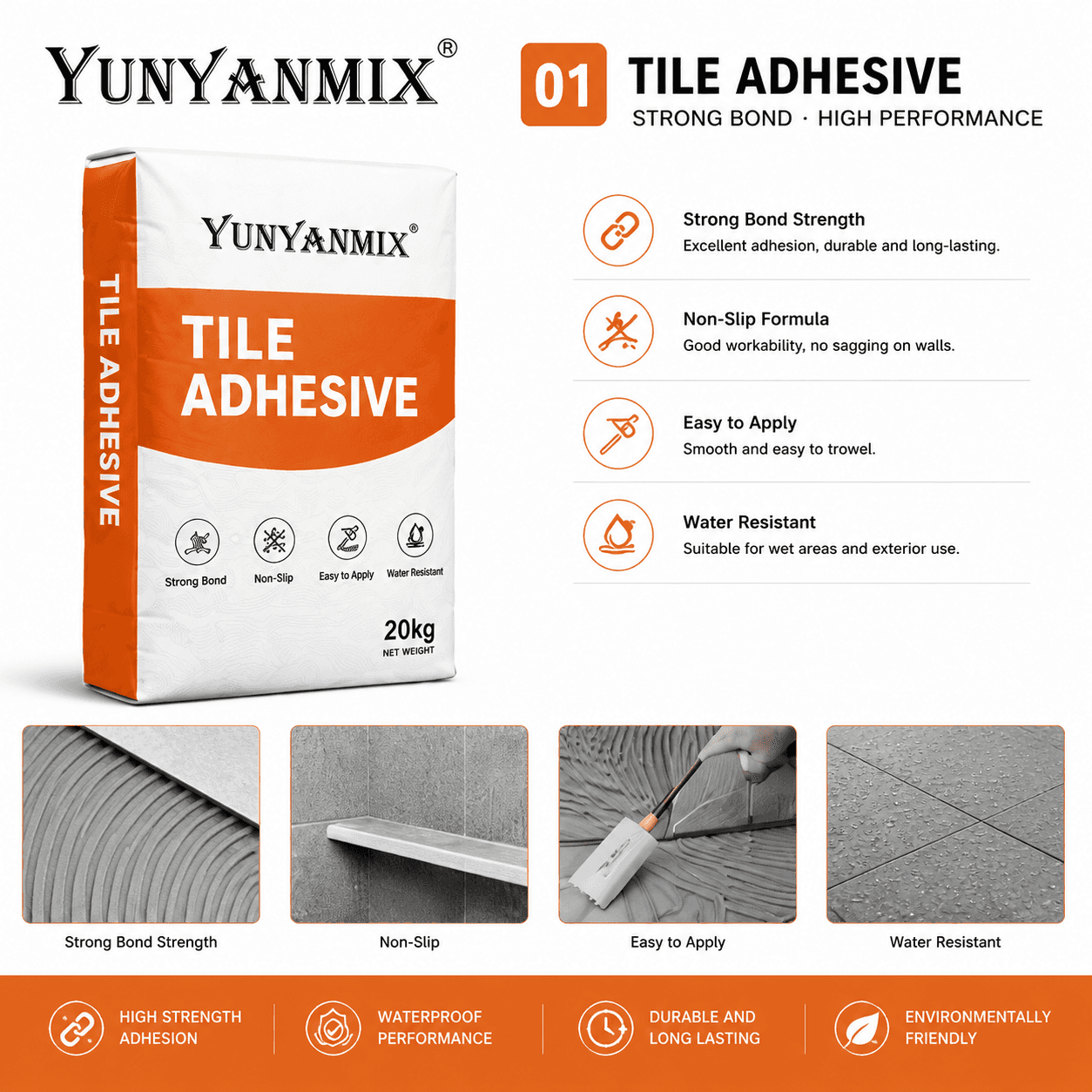 C2TES2 Two-Component Large-Format Tile Adhesive